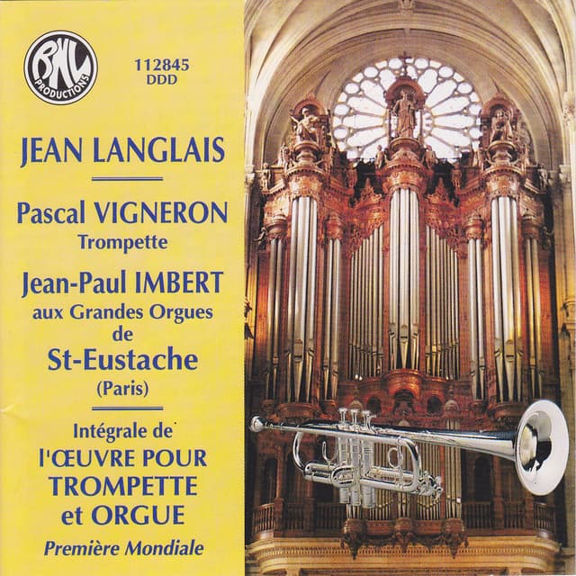 Intégrale de l'œuvre pour trompette et orgue - Jean Langlais