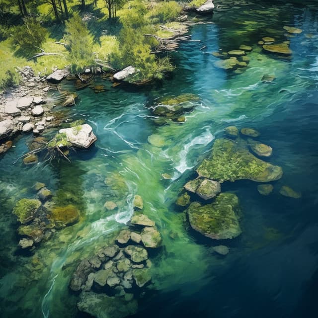 Cats' Water Sanctuary: Calming Stream Tunes - Relaxcation