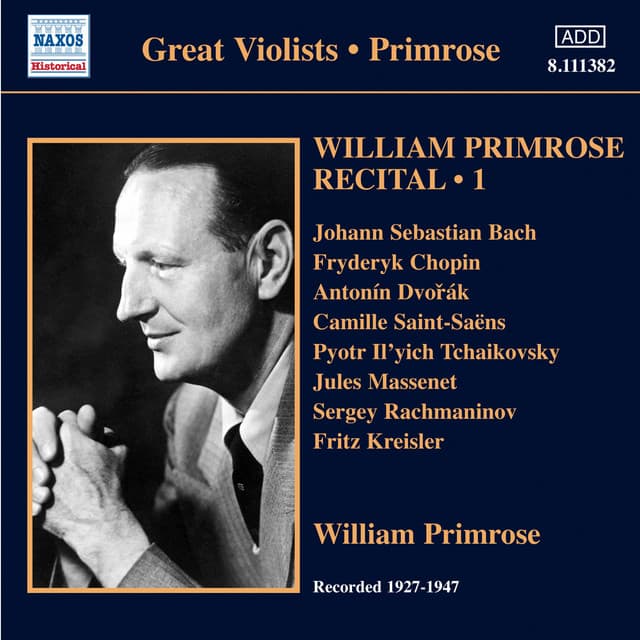 Primrose: Recital, Vol. 1 - William Primrose