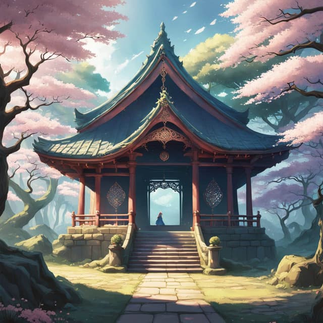 Silent Shrine: Peaceful Anime Study Lo-Fi - Anime Girl Lofi