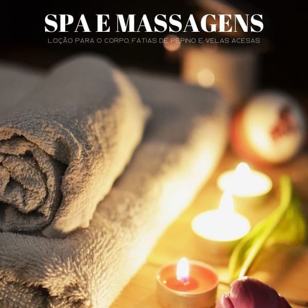 Spa E Massagens: Loção Para O Corpo, Fatias De Pepino E Velas Acesas - Música de Relaxamento No Spa