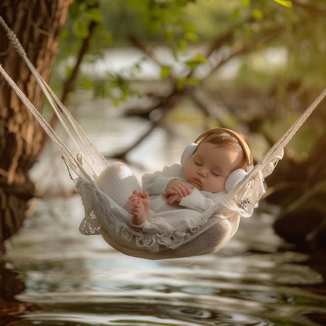 Binaural River Lullabies: Baby Sleep Waves - Baby Sleep Music