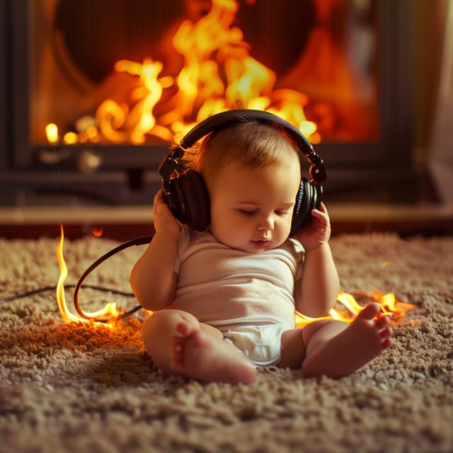 Fire's Cradle Song: Baby Sleep Melodies - Lullaby Piano Baby