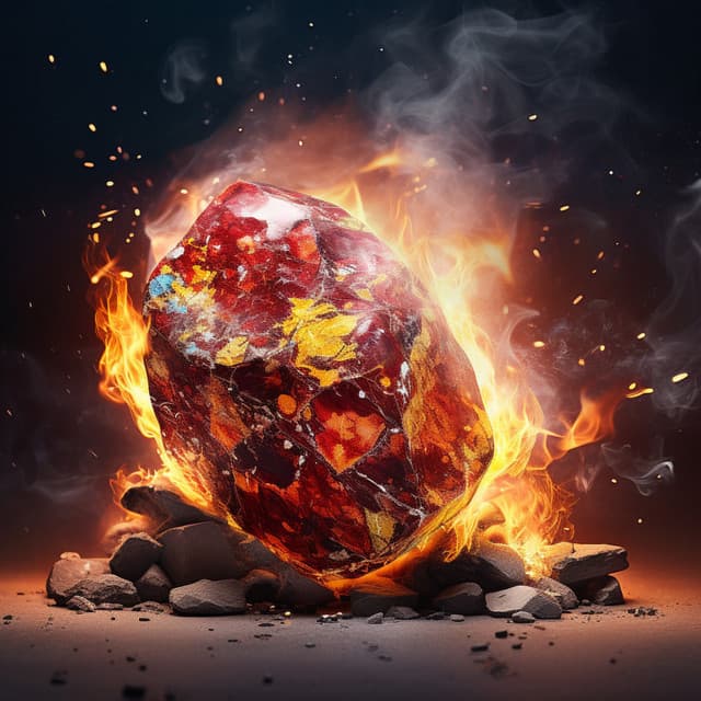 Ethereal Fire Serenity: Musical Flames for Meditation - Momento