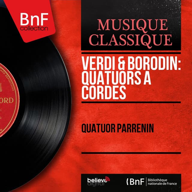 Verdi & Borodin: Quatuors à cordes - Quatuor Parrenin