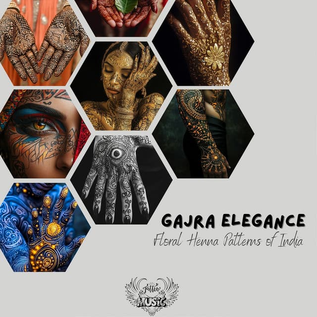 Gajra Elegance: Floral Henna Patterns of India - Tattoo Music