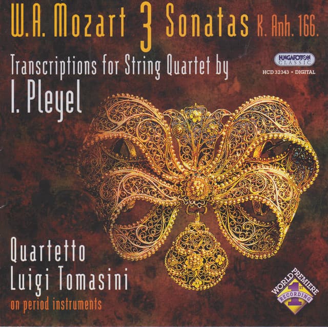 Mozart: 3 Sonatas, K. Anh.166 - Wolfgang Amadeus Mozart
