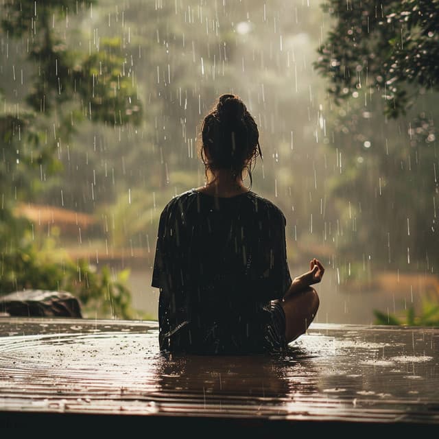 Ambiente Pacífico Binaural De La Lluvia Para La Relajación - Recarga de la Tarde