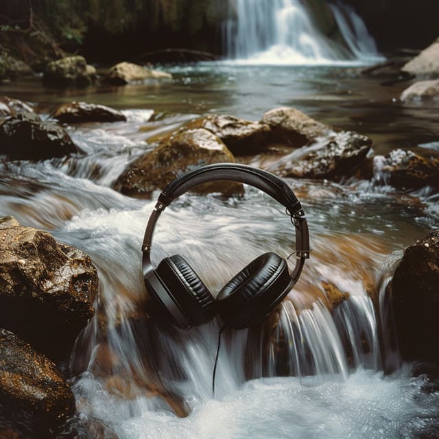 Water's Echo: Stream's Rhythmic Pulse - Light Youth