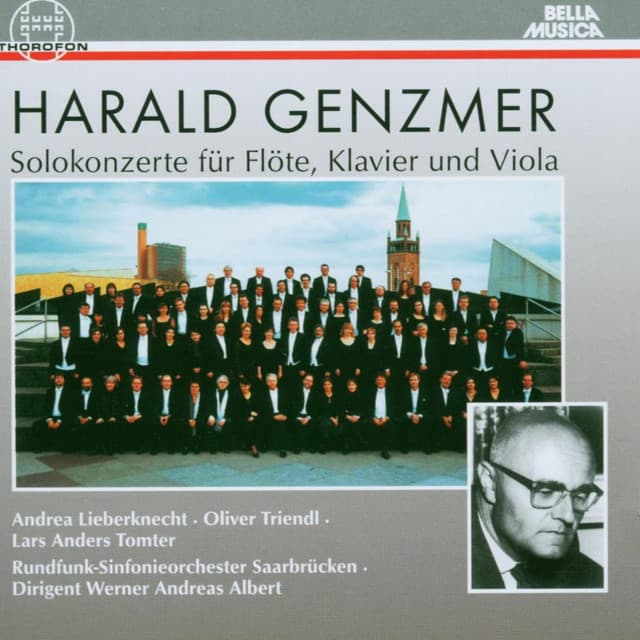Harald Genzmer: Solokonzerte für Flöte, Klavier und Viola - Harald Genzmer