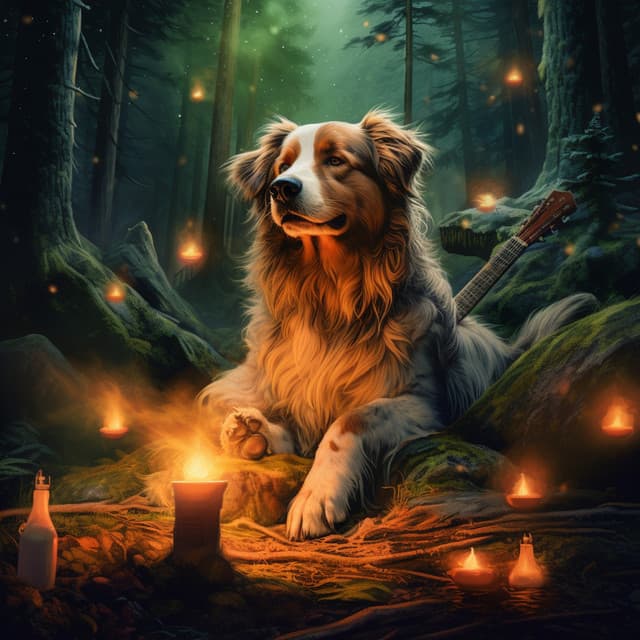 Pet's Warm Embrace: Nocturne by the Fire - Earth Melody