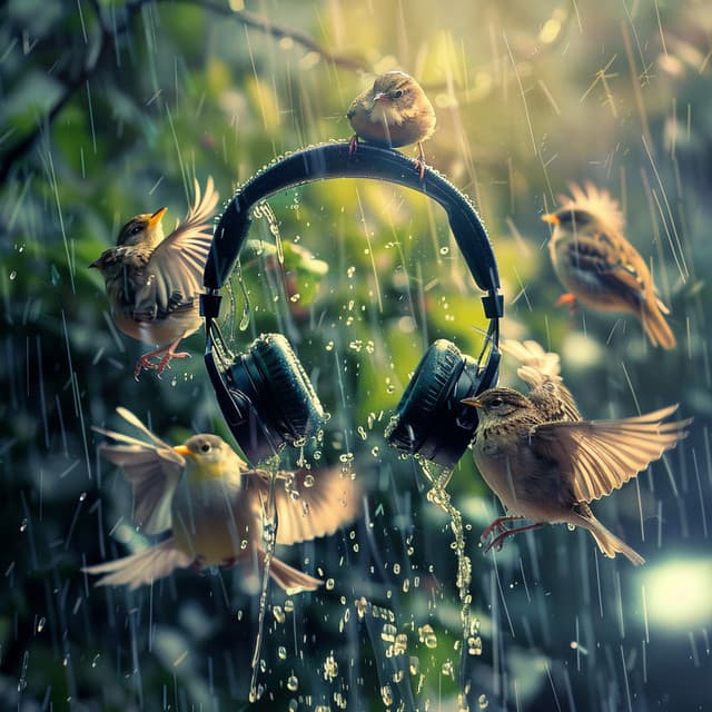 Rain's Binaural Echoes: Birds and Nature's Rhythms - 92 88 Hz - Binaural Source