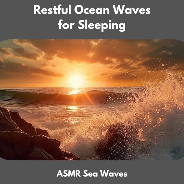 Restful Ocean Waves for Sleeping - ASMR Sea Waves