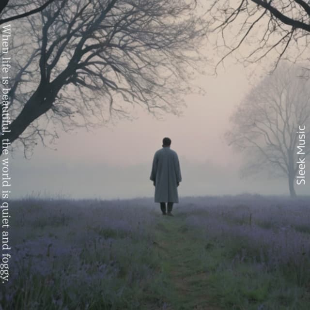 When life is beautiful, the world is quiet and foggy. - Sleek Music