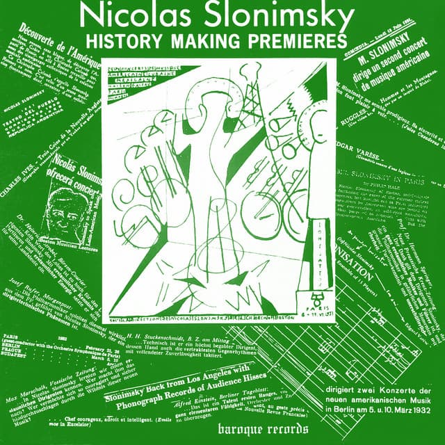 History Making Premieres – A Program Of South American Music - Nicolas Slonimsky