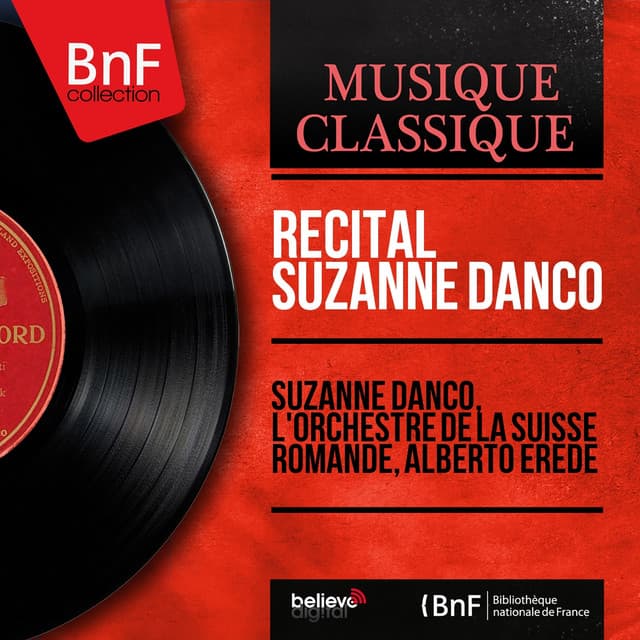 Récital Suzanne Danco - Suzanne Danco