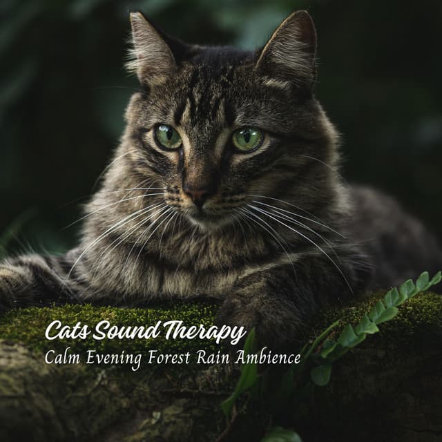 Cats Sound Therapy: Calm Evening Forest Rain Ambience - Rain relax