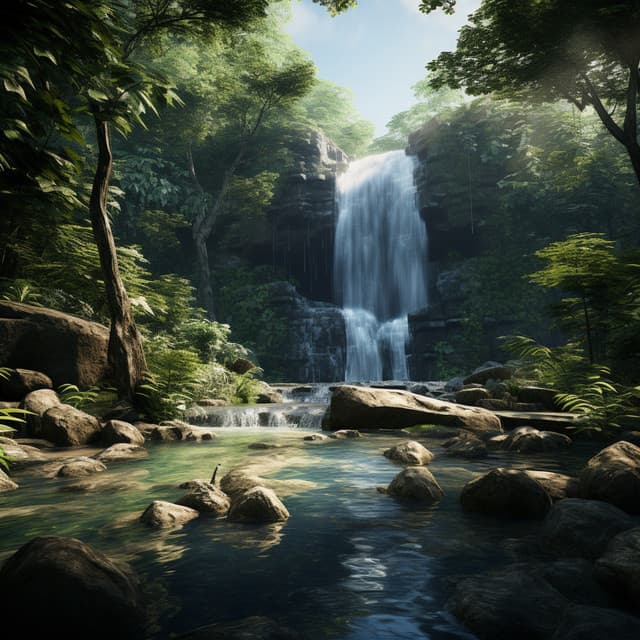 Waterfall Meditation Journey: Peaceful Nature Sounds - Surrounding Life