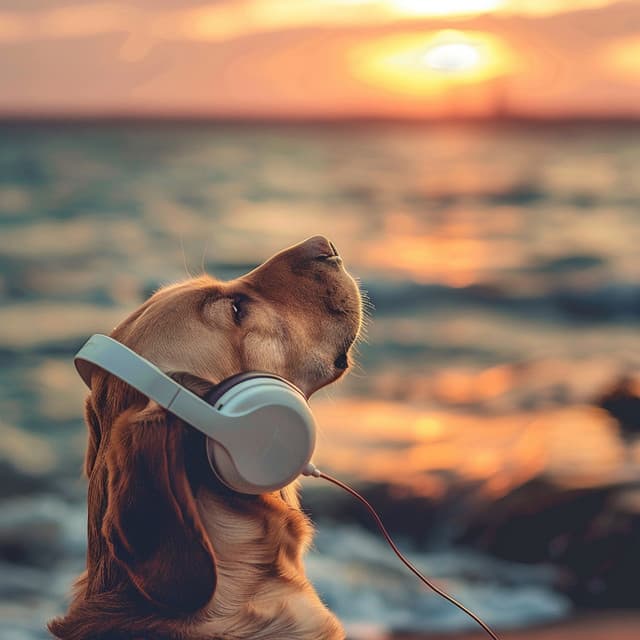 Playful Ocean Waves: Dogs Music Harmony - Dog Music Club