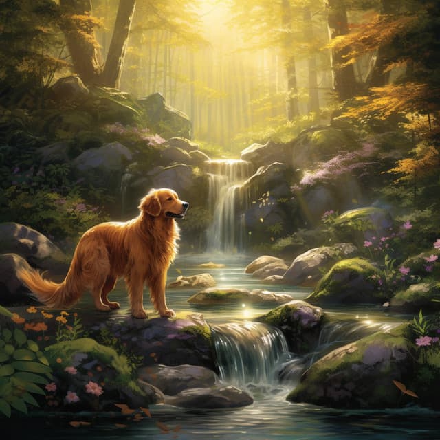 Crystal Stream Serenity for Canine Companions: Soothing Binaural Water Sounds for Peace and Harmony - Binaural Beats Solutions