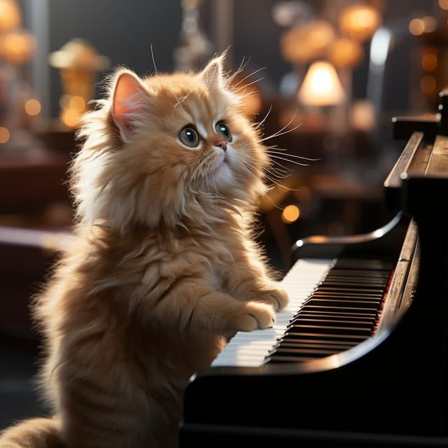 La Búsqueda Del Ronroneo Junto Al Piano: Confort Melódico Para Gatos - Piano fácil de escuchar