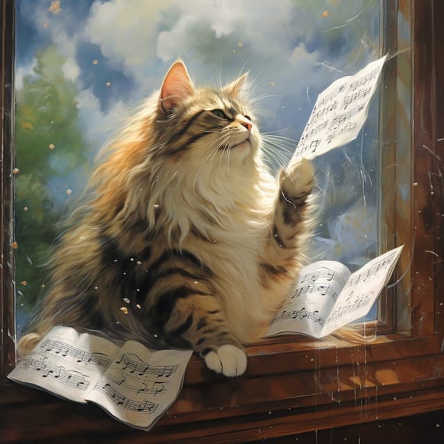 Harmonic Feline Thunder: Serene Melodies for Cats - Organic Nature Sounds