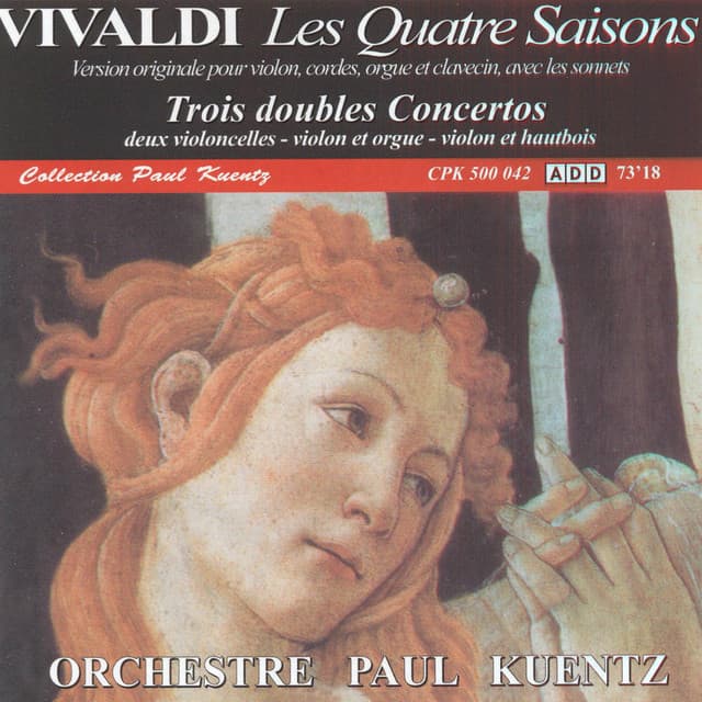 Vivaldi: Les quatres saisons & trois doubles concertos - Antonio Vivaldi
