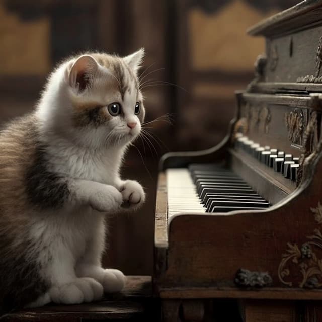 Cats in Harmony: Piano Melodies for Feline Bliss - Piano for cats