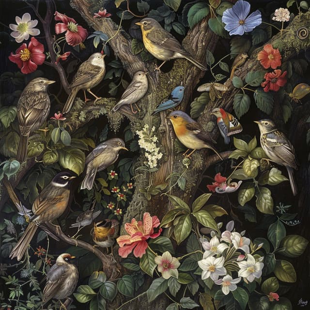 Ecos De Meditación Binaural: Armonías De Pájaros Y Lluvia - 92 96 Hz - Meditación En El Balneario