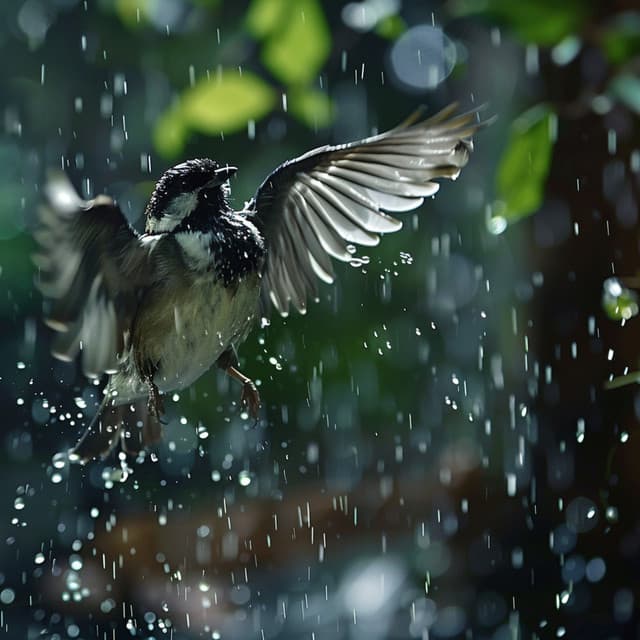 Cats' Binaural Harmony: Nature Rain and Birds Sounds - Sleep Cat