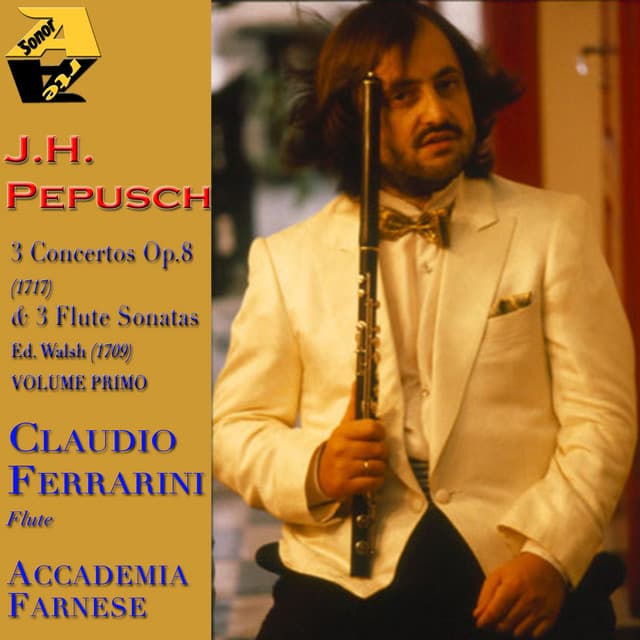 J. Ch. Pepusch: 3 Concertos, Op. 8  and 3 Flute Sonatas, Ed Walsh - Johann Christoph Pepusch