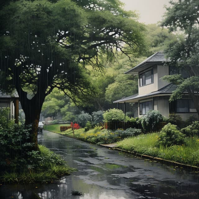 Relaxing Harmony with Flowing Rainfall Serenade - Relaxing Nature Recordings