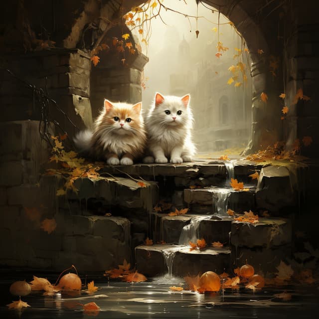 Los Sueños De Los Gatos Junto Al Arroyo: Relajantes Melodías De Agua - Café Música Ambiente