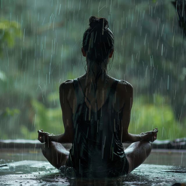 Armonía En La Lluvia: Música Acústica Para Yoga - Felicidad de la música de yoga