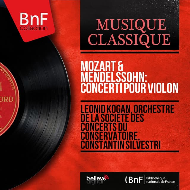 Mozart & Mendelssohn: Concerti pour violon - Leonid Kogan