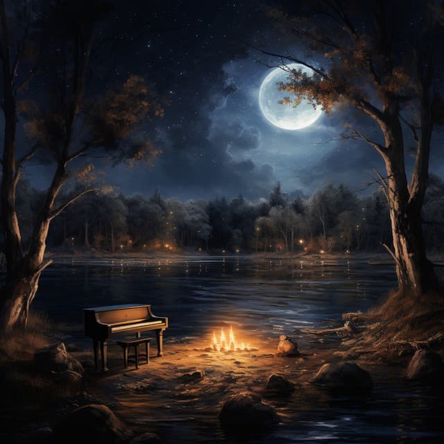 Piano by the Crackling Fire: Streamside Serenity - Fire Fruits Sounds
