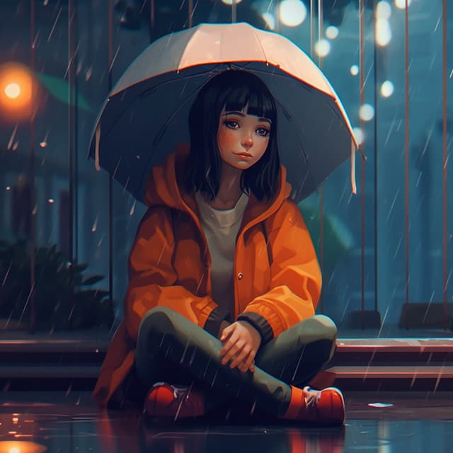 Lofi Rainy Horizons - Chill on Moon