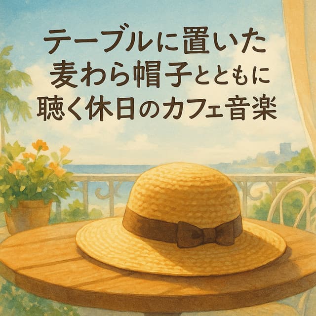 Cafe Music for Holidays with a Straw Hat on the Table - Healing Relaxing BGM Channel 335