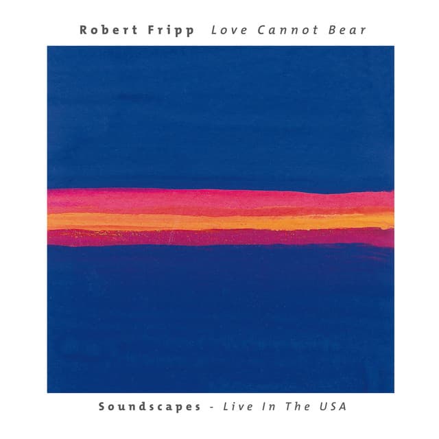 Love Cannot Bear: Soundscapes - Robert Fripp