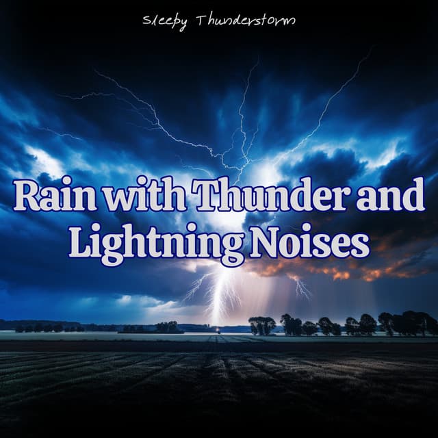 Rain with Thunder and Lightning Noises for Sleep - Sleepy Thunderstorm