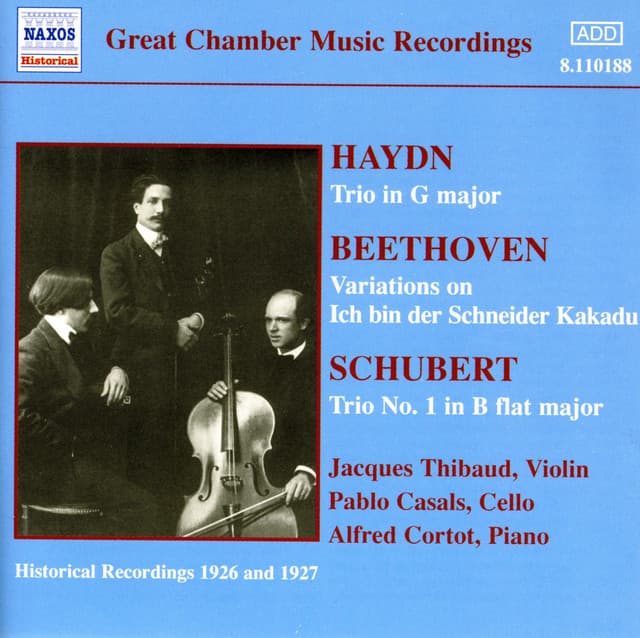 Haydn / Beethoven / Schubert: Piano Trios - Jacques Thibaud