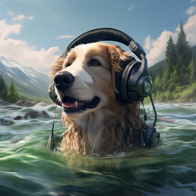 Streamside Harmony: Dogs Gentle Sounds - Dog Relaxation Music
