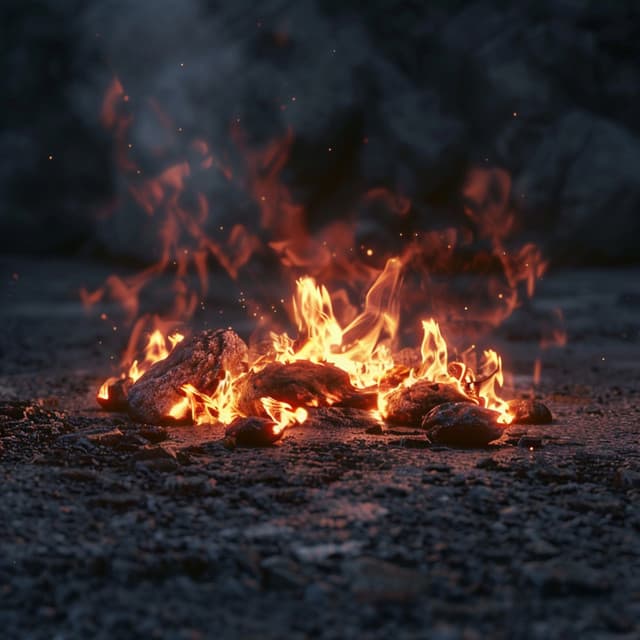 Tranquil Fire Night: Chilled Sounds for Sleep - The Restful Sleep Society