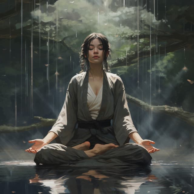 Meditación Lluviosa Melódica: Melodías Serenas De La Meditación Lluviosa - Lluvia y frío