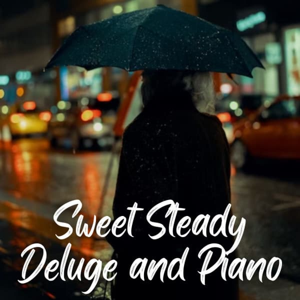 Sweet Steady Deluge and Piano - Chill Lounge