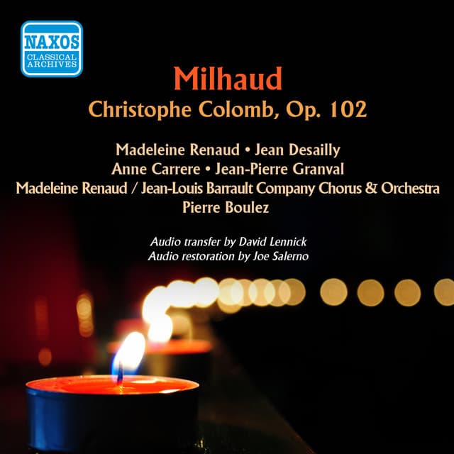 Christophe Colomb - Darius Milhaud