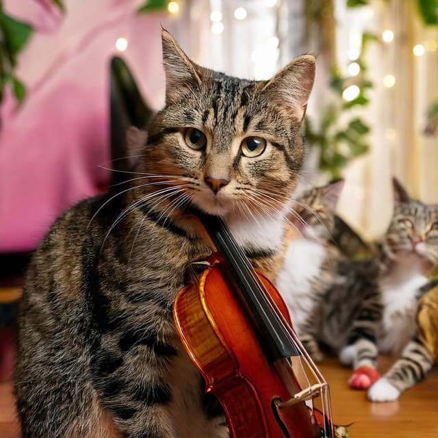 Playful Paws: Cats and Orchestra Music - Crystal Tones
