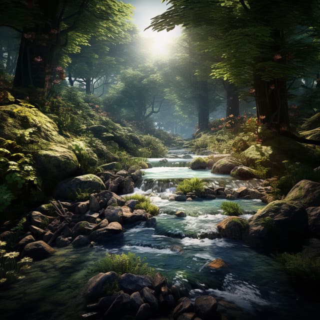 Streamside Lullaby for Baby: Soft Water Rhythms - Pure Ambient Music