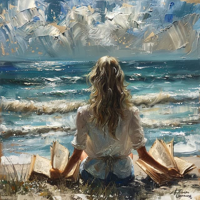 Enfoque Del Estudio Del Océano: Sonidos Relajantes Del Mar - Drones Congelados